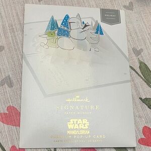 Hallmark Signature Star Wars Pop-Up Card with Blue and Green Accents
